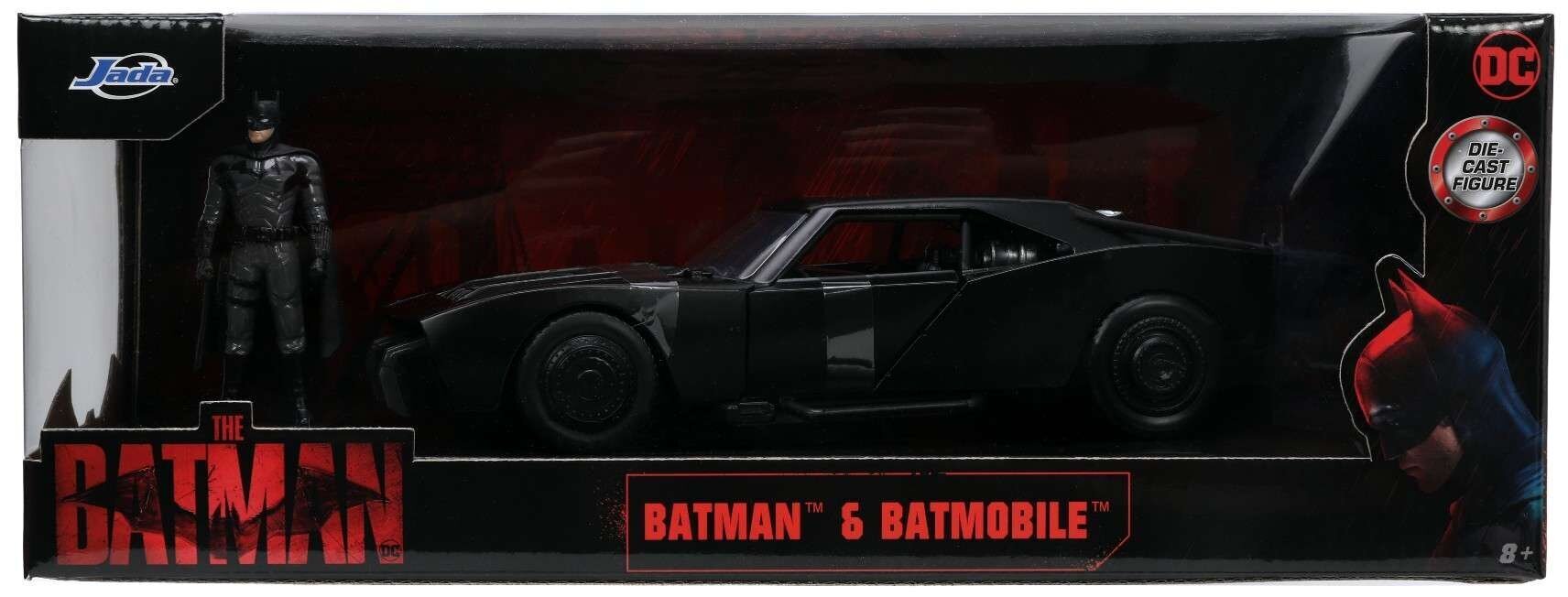 Batmobilis 1:24 ar Betmena figūriņu cena un informācija | Rotaļlietas zēniem | 220.lv