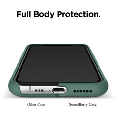 Soundberry silicone iPhone 11, zaļš - Pine Green cena un informācija | Telefonu vāciņi, maciņi | 220.lv