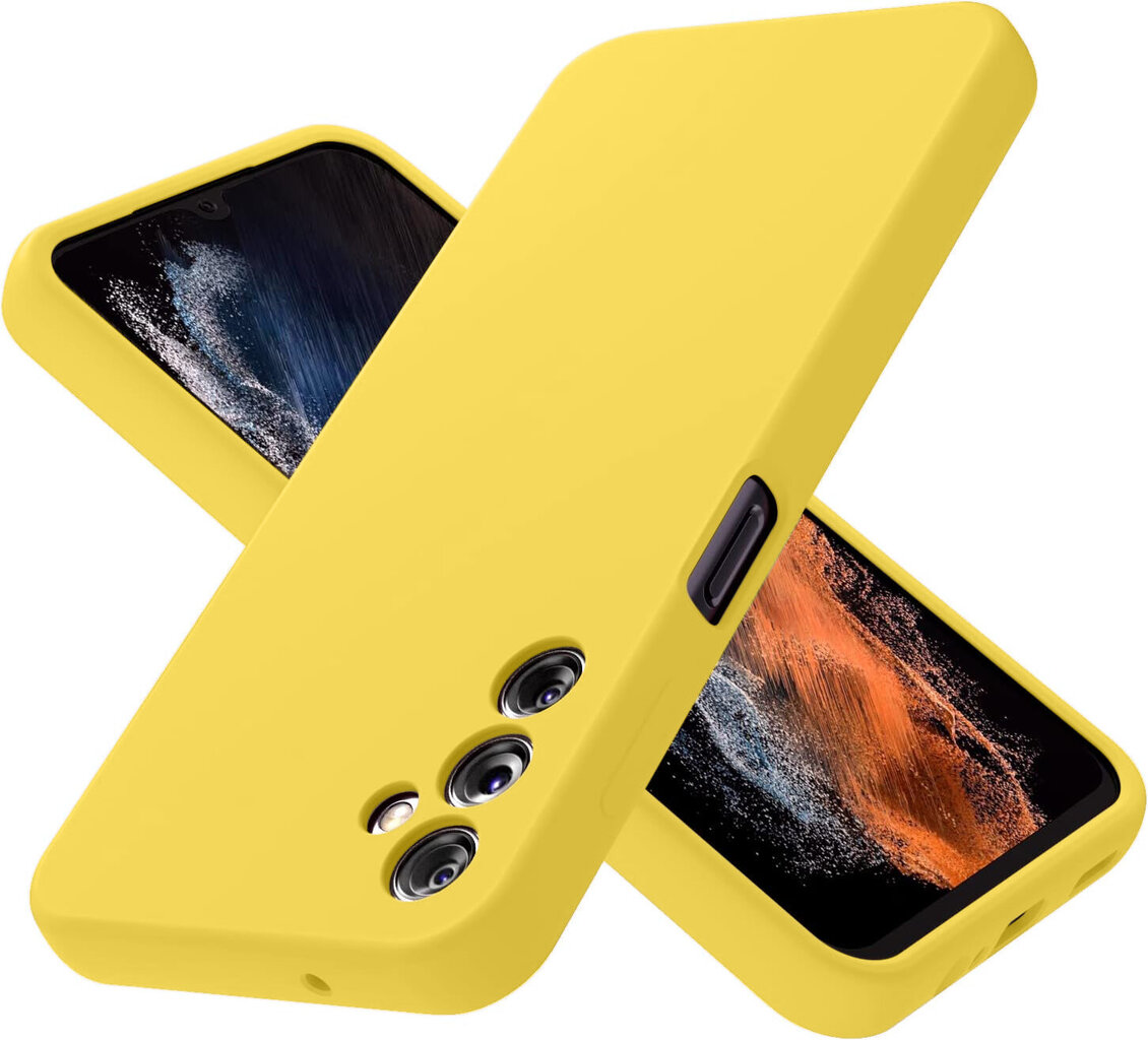 Soundberry silikona vāciņš Samsung Galaxy A14 5G, dzeltens - Keywest Lime цена и информация | Telefonu vāciņi, maciņi | 220.lv