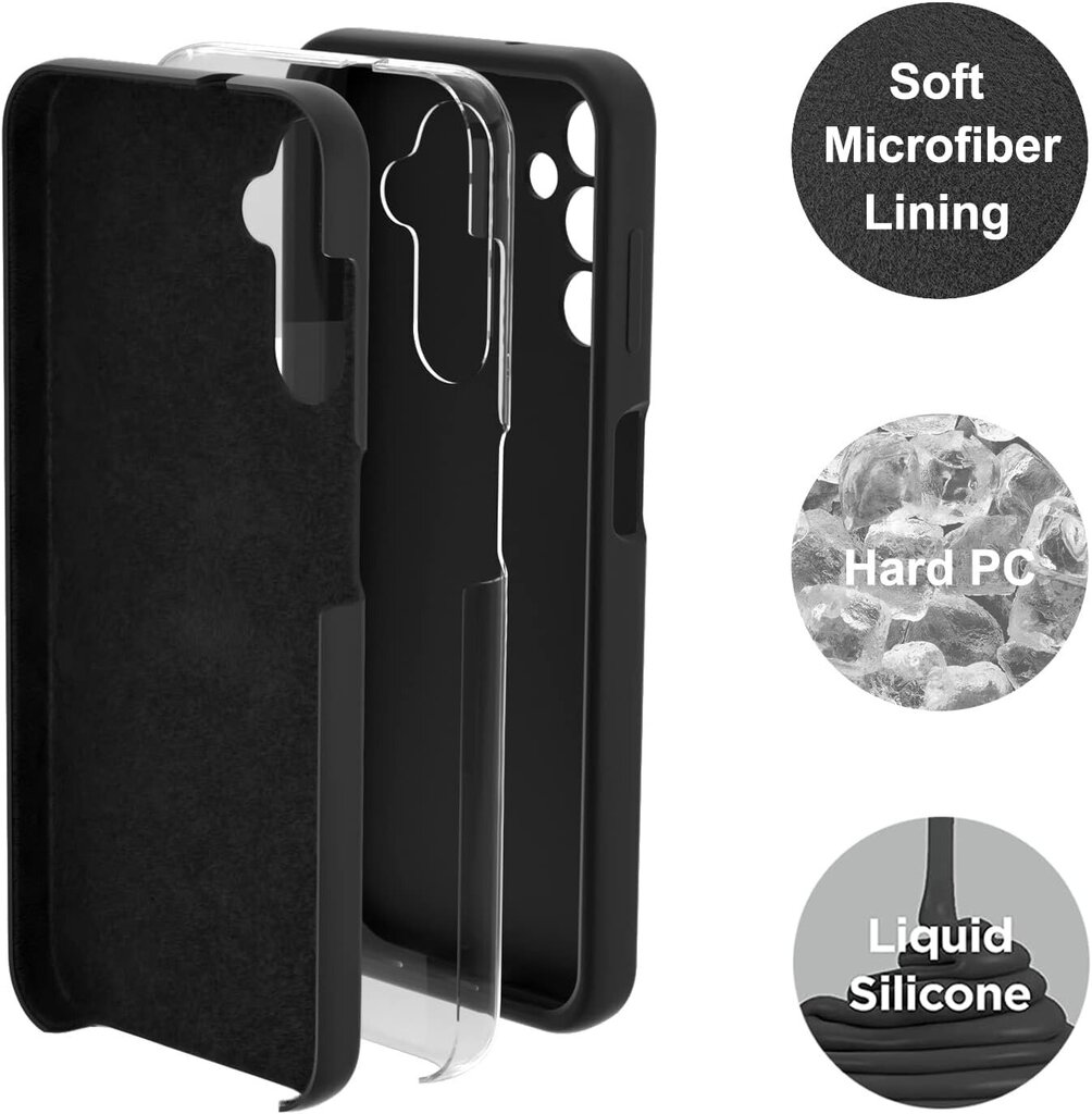 Soundberry silikona vāciņš Samsung Galaxy A14 5G, melns - Midnight цена и информация | Telefonu vāciņi, maciņi | 220.lv