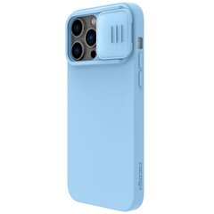 Maciņš Nillkin CamShield Silky Magnetic Silicone Apple iPhone 14 Pro Max gaiši zils cena un informācija | Telefonu vāciņi, maciņi | 220.lv