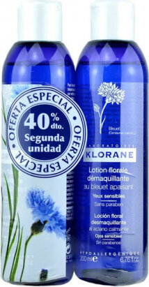 Make-up noņemšanas līdzeklis Klorane Cornflower Sensitive Eye Make-up Remover, 2x200ml цена и информация | Sejas ādas kopšana | 220.lv