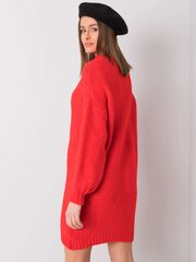 красное свободное вязаное платье цена и информация | Женские кофты | 220.lv