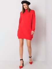 красное свободное вязаное платье цена и информация | Женские кофты | 220.lv