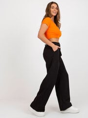 Женские черные брюки из ткани цена и информация | Женские брюки | 220.lv
