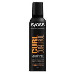 Matu putas cirtainiem matiem Syoss Curl Control Mousse, 250 ml cena un informācija | Matu veidošanas līdzekļi | 220.lv