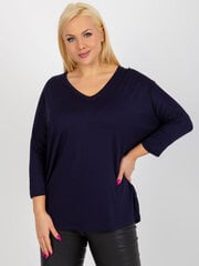 Женская блуза свободного кроя, синяя цена и информация | Женские блузки, рубашки | 220.lv