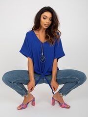 Женская блуза повседневная, синяя  цена и информация | Женские блузки, рубашки | 220.lv