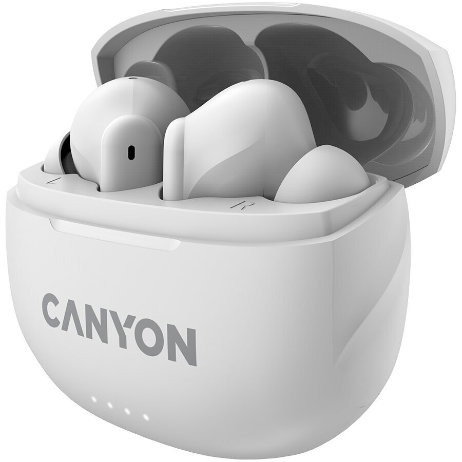 Canyon TWS-8 ENC White CNS-TWS8W cena un informācija | Austiņas | 220.lv