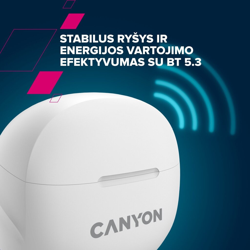 Canyon TWS-8 ENC Black CNS-TWS8B cena un informācija | Austiņas | 220.lv