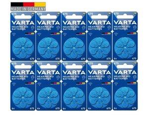 Элементы для слуховых аппаратов 675 VARTA 60 шт. цена и информация | Батарейки | 220.lv