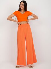 Женские светло-оранжевые брюки из ткани 2016103406456 цена и информация | Брюки | 220.lv