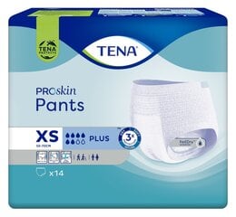 TENA Pants Plus XSmall bikses N14 cena un informācija | Autiņbiksītes, higiēniskās paketes, vienreizlietojamie paladziņi pieaugušajiem | 220.lv