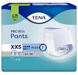 TENA Pants Plus XXS bikses N14 cena un informācija | Autiņbiksītes, higiēniskās paketes, vienreizlietojamie paladziņi pieaugušajiem | 220.lv