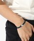 Hugo Boss Stilīga zila ādas rokassprādze 1580293 sHB0054 cena un informācija | Vīriešu rotaslietas | 220.lv