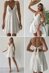 Платье для женщин 00313-1 Белый цена и информация | Платья | 220.lv