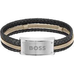 Hugo Boss Стильный кожаный браслет 1580423 sHB0096 цена и информация | Мужские украшения | 220.lv