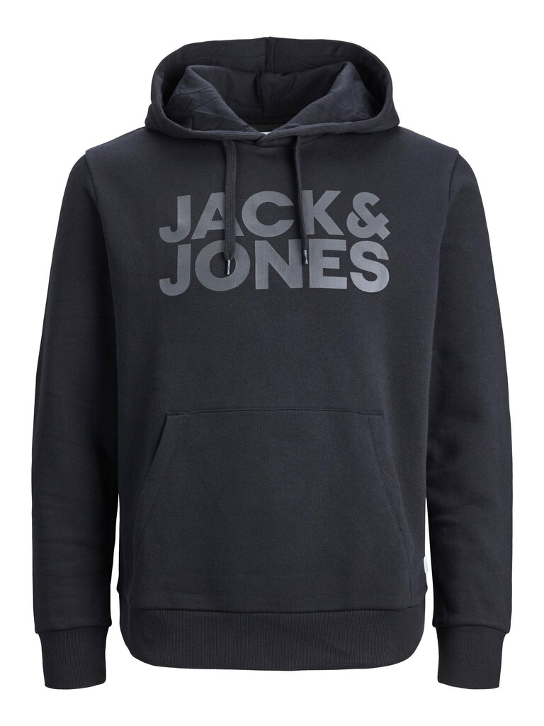 Jack & Jones vīriešu sporta krekls 12152840*06, melns 5715106795563 цена и информация | Vīriešu krekli | 220.lv