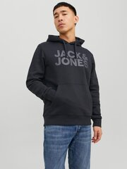 Jack & Jones vīriešu sporta krekls 12152840*06, melns 5715106795563 цена и информация | Мужские рубашки | 220.lv