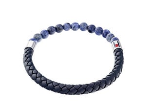 Tommy Hilfiger Оригинальный кожаный браслет с содалитом 2790475 sTH1337 цена и информация | Мужские украшения | 220.lv