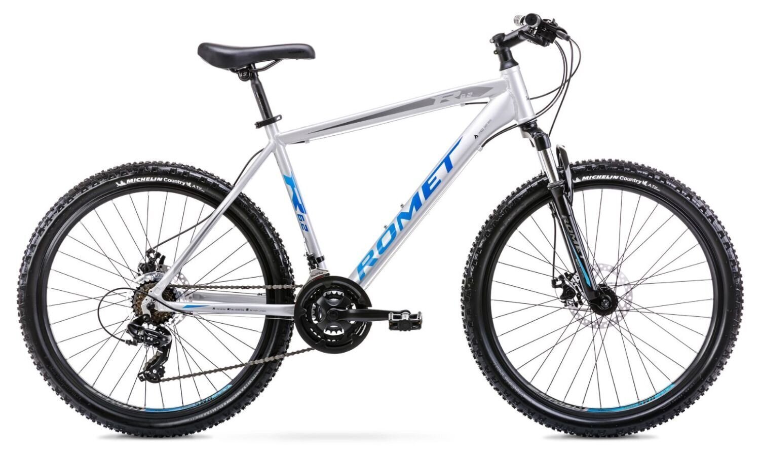 Kalnu velosipēds Romet Rambler R6.2 26" 2022, pelēks/zils цена и информация | Velosipēdi | 220.lv