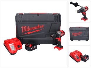 Milwaukee M18 BLPD2-501X Akumulatora trieciena draiveris 18 V 82 Nm + 1x akumulators 5,0 Ah + lādētājs + HD kaste cena un informācija | Skrūvgrieži, urbjmašīnas | 220.lv