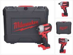 Milwaukee M18 CBLID-0C Akku Schlagschrauber 18 V 180 Nm 1/4" Brushless + Koffer - ohne Akku. ohne Ladegerät cena un informācija | Skrūvgrieži, urbjmašīnas | 220.lv