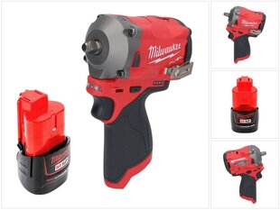 Аккумуляторный шуруповерт Milwaukee M12 FIW38-201 цена и информация | Шуруповерты, дрели | 220.lv