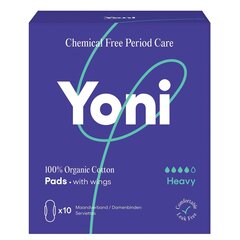 Super Sanitārie Ieliktnīši Ar Spārniņiem Yoni 10 gb. cena un informācija | Tamponi, higiēniskās paketes, ieliktnīši | 220.lv