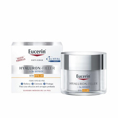 Дневной антивозрастной крем Eucerin Hyaluron Filler 3x Effect 50 ml SPF 30 цена и информация | Наносите на чистую кожу лица. Подержите около 10-15 минут и смойте водой. | 220.lv