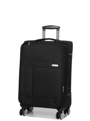 Дорожный чемодан Airtex 618/24, черный цена и информация | Чемоданы, дорожные сумки | 220.lv