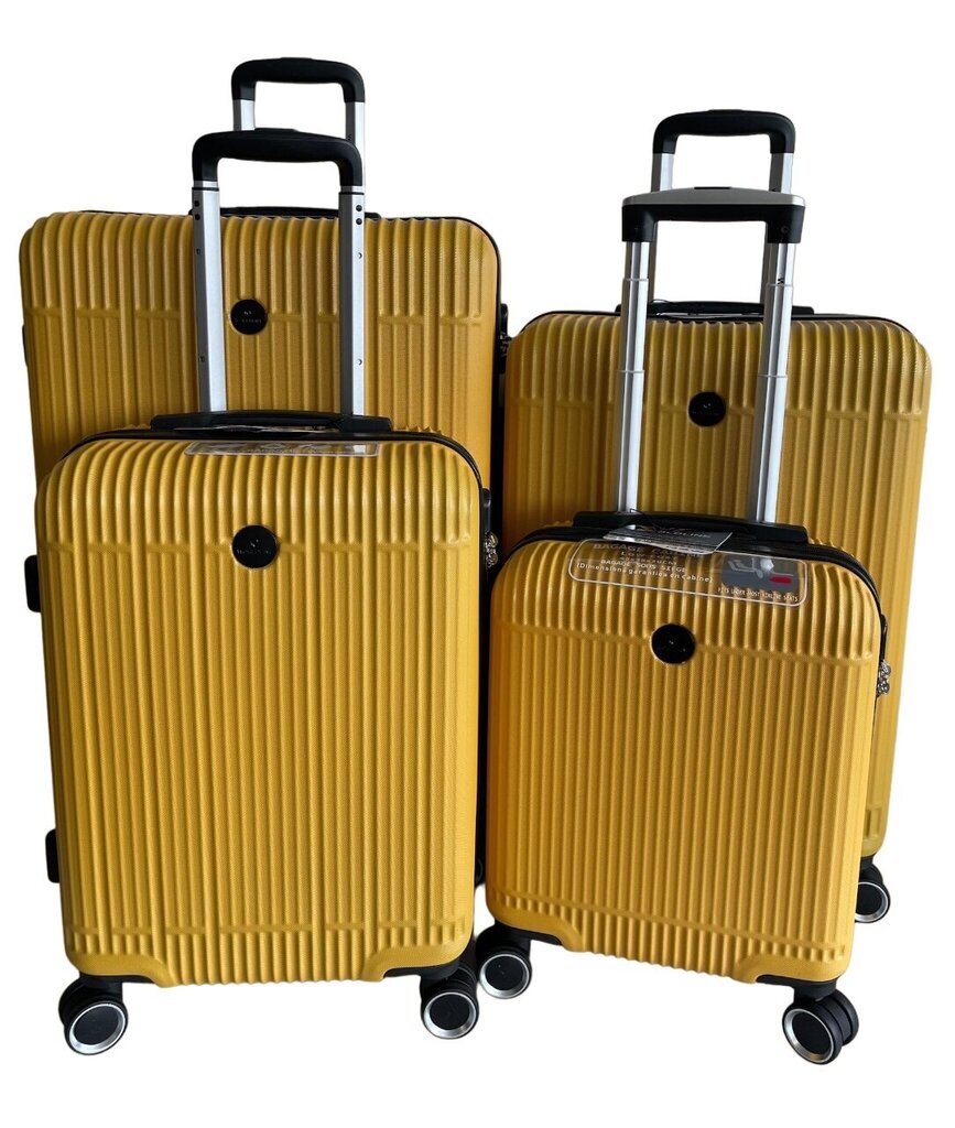 Ceļojumu koferis Airtex 630/16, dzeltens cena un informācija | Koferi, ceļojumu somas | 220.lv