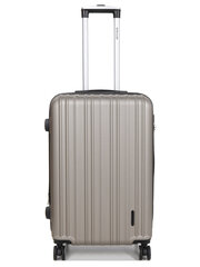 Vidējais ceļojumu koferis Airtex 623/M, šampanieša krāsas cena un informācija | Koferi, ceļojumu somas | 220.lv