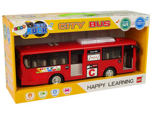 Rotaļu autobuss Lean Toys, sarkans cena un informācija | Rotaļlietas zēniem | 220.lv
