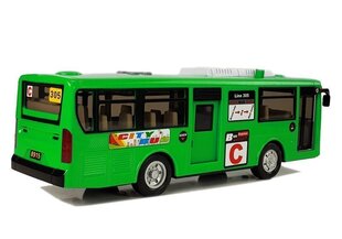 Игрушечный автобус Lean Toys, зеленый. цена и информация | Конструктор автомобилей игрушки для мальчиков | 220.lv