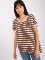 Женская коричневая блуза Oversize 2016103409570 цена и информация | Женские футболки | 220.lv