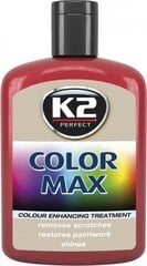 Krāsains ārējais polirols K2 sarkans, 200 ml cena un informācija | Auto ķīmija | 220.lv