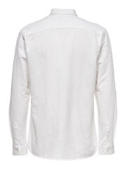Vīriešu krekls ONLY & SONS, balts цена и информация | Мужские футболки | 220.lv