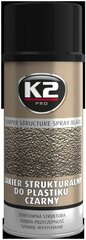 Strukturālā krāsa K2 Bumper melna, 400 ml cena un informācija | Auto ķīmija | 220.lv