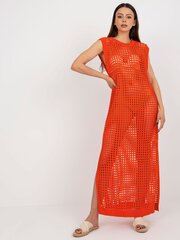 Sieviešu oranža trikotāžas kleita 2016103406265 cena un informācija | Kleitas | 220.lv