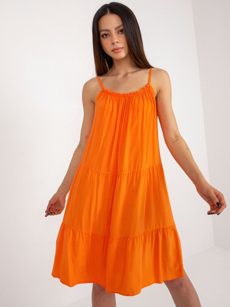 Sieviešu oranža ikdienas kleita 2016103408443 cena un informācija | Kleitas | 220.lv