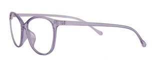 Zilās gaismas aizsardzības datorbrilles sievietēm Lensor UltraBlue LD2436 55-16-142 C7 (M), violeti caurspīdīgas cena un informācija | Brilles | 220.lv