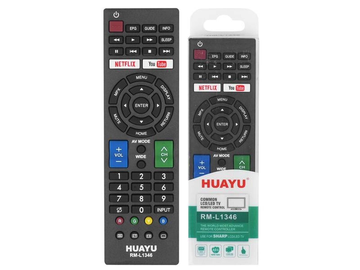 Huayu RM-L1346 Universāla tālvadības pults SHARP LCD, LED TV cena un informācija | Televizoru un Smart TV aksesuāri | 220.lv