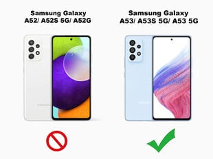 Soundberry silikona vāciņš Samsung Galaxy A53, zils - Navy Blue cena un informācija | Telefonu vāciņi, maciņi | 220.lv
