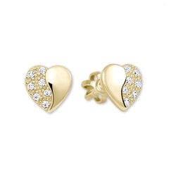 Brilio Золотые серьги Сердца с кристаллами 239 001 00878 sBR1239 цена и информация | Серьги | 220.lv