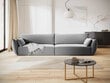Samta dīvāns Vanda, 4 sēdvietas, pelēks cena un informācija | Dīvāni | 220.lv