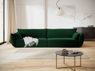 Samta dīvāns Vanda, 4 sēdvietas, zaļās pudeļu kr. cena un informācija | Dīvāni | 220.lv