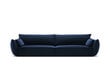 Samta dīvāns Vanda, 4 sēdvietas, tumši zils cena un informācija | Dīvāni | 220.lv