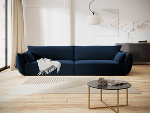 Velvet диван Vanda, 4 места, темно-синий цвет цена и информация | Диваны | 220.lv