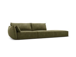 Labās puses dīvāns Vanda, 4 sēdvietas, zaļš цена и информация | Угловые диваны | 220.lv